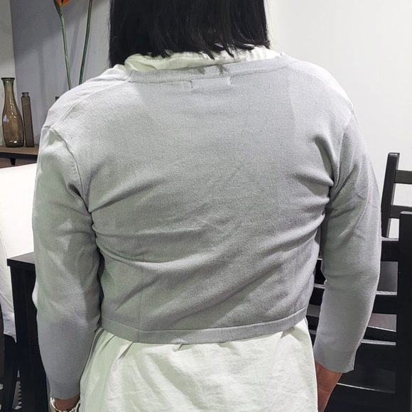 New With Tags Urban CoCo Women's Cropped Cardigan V-Neck  3/4 Sleeve - Picture 2 of 11